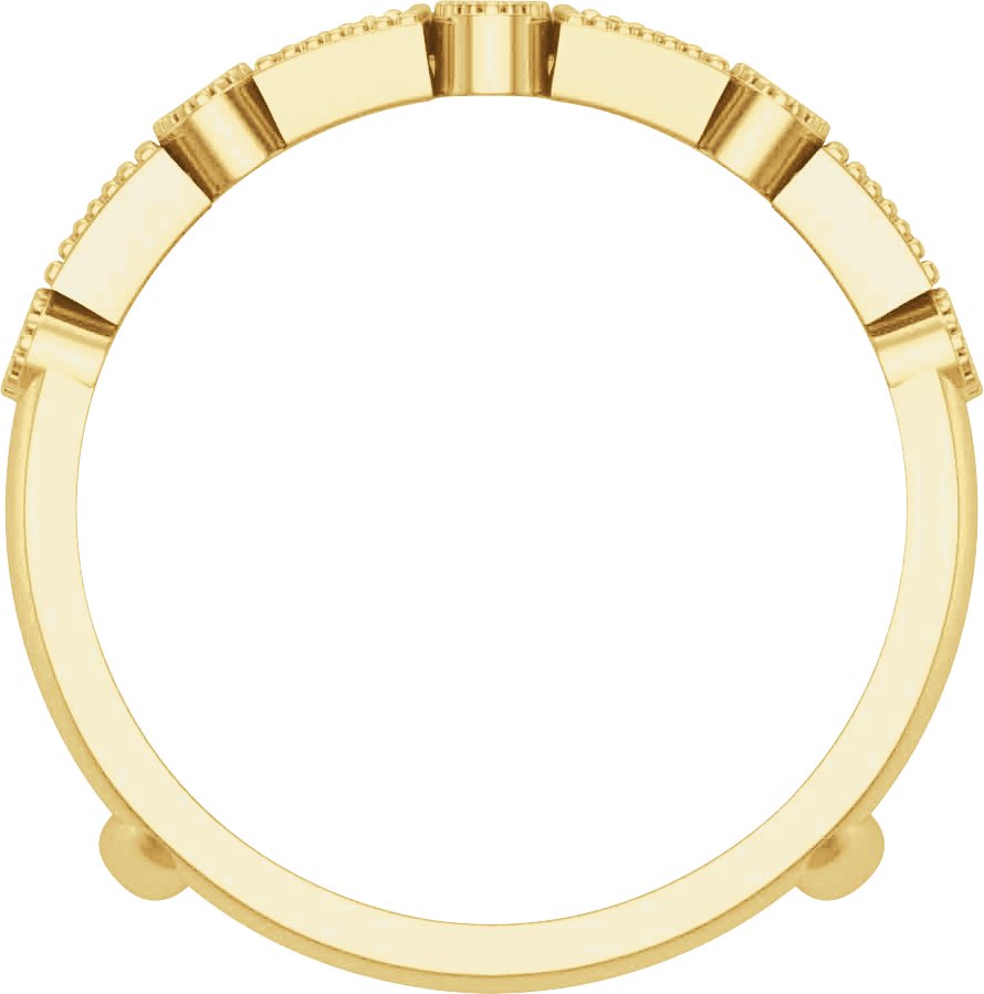 Alternative view of 1/2 CTW Natural Diamond Ring Guard – 14K Yellow Gold