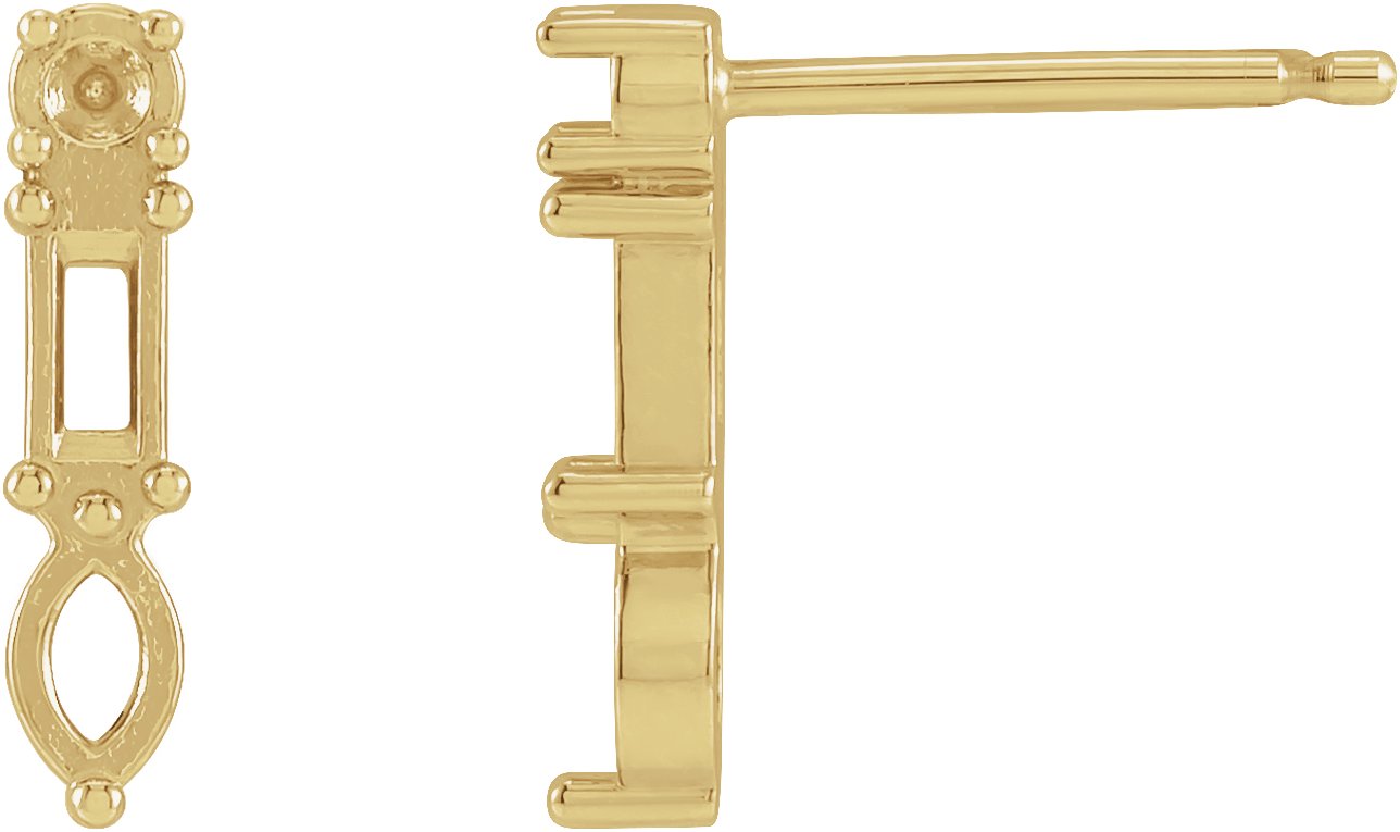 Multi-Shape Bar Earrings