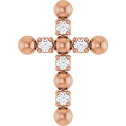 Beaded Cross Necklace or Pendant