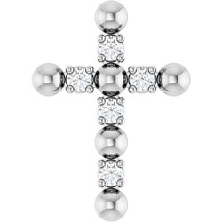 Beaded Cross Necklace or Pendant