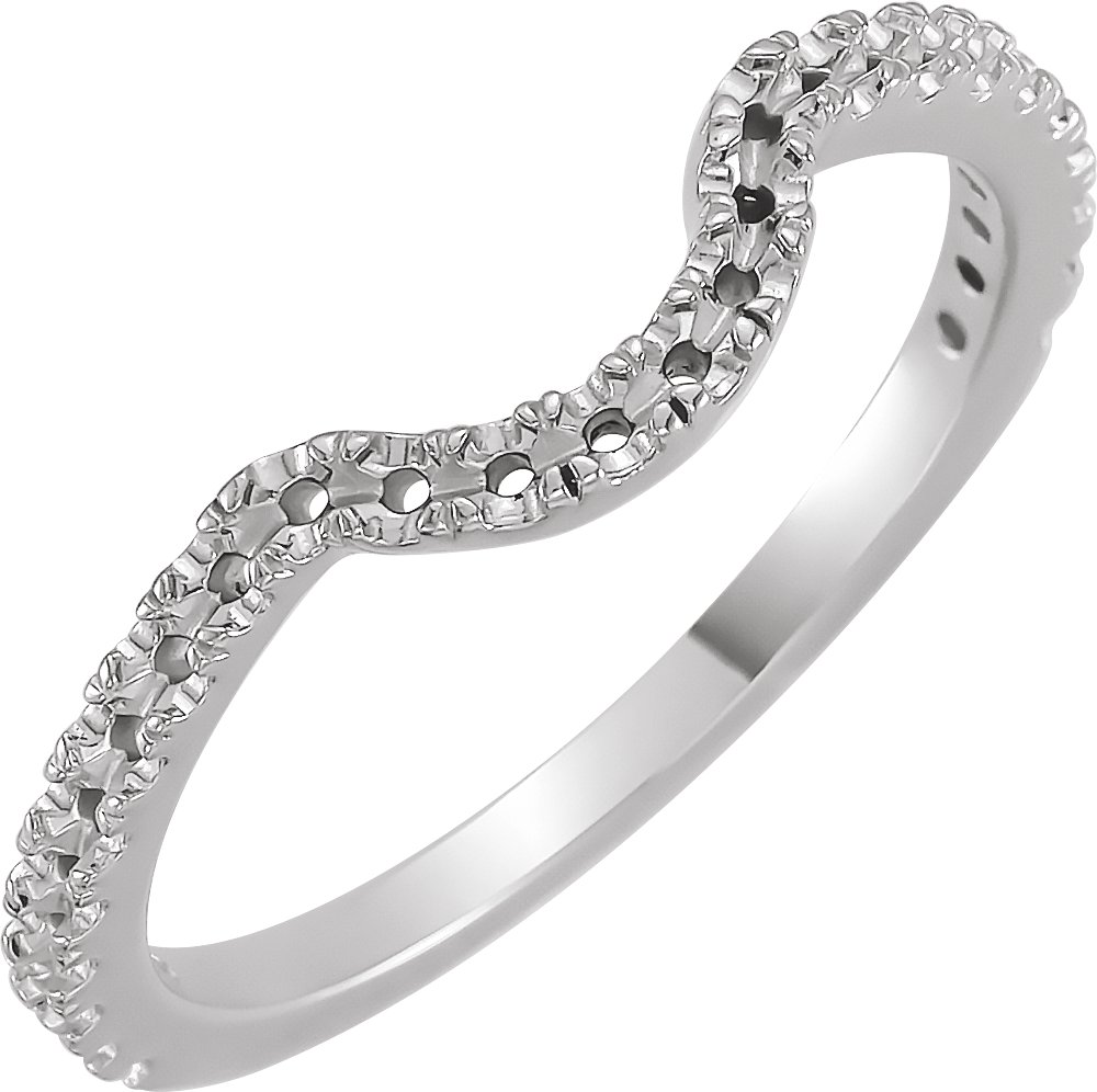 Bezel-Set Rose-Cut Accented Engagement Ring or Band