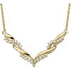 Diamond Necklace .63 CTW 17 inch chain Ref 780719
