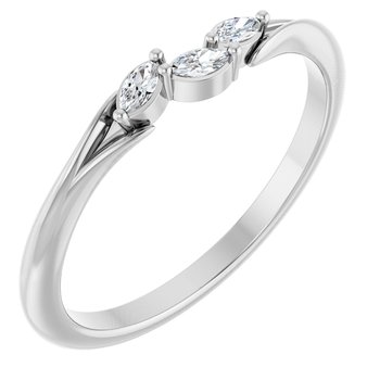 14K White 0.10 CTW Natural Diamond Ring Ref 18116041