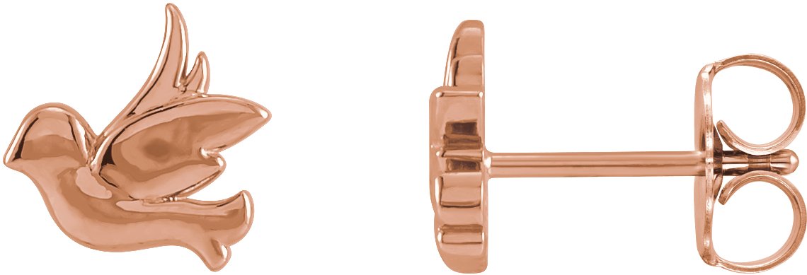 Tiny Bird Stud Earrings