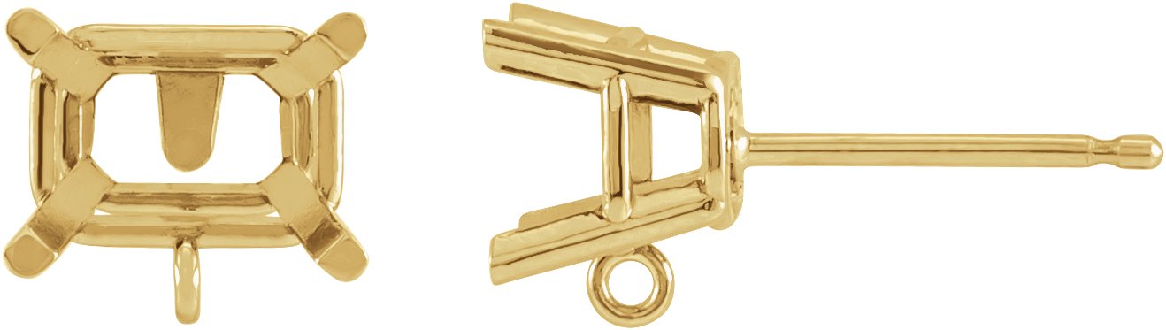 Basket Stud Earring Top