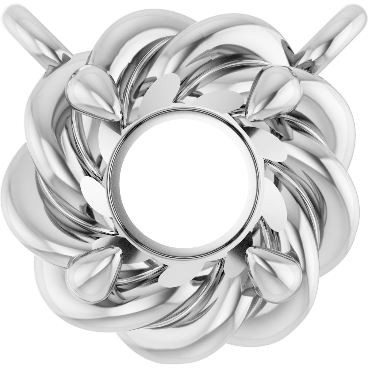 Claw-Prong Rope Necklace or Center
