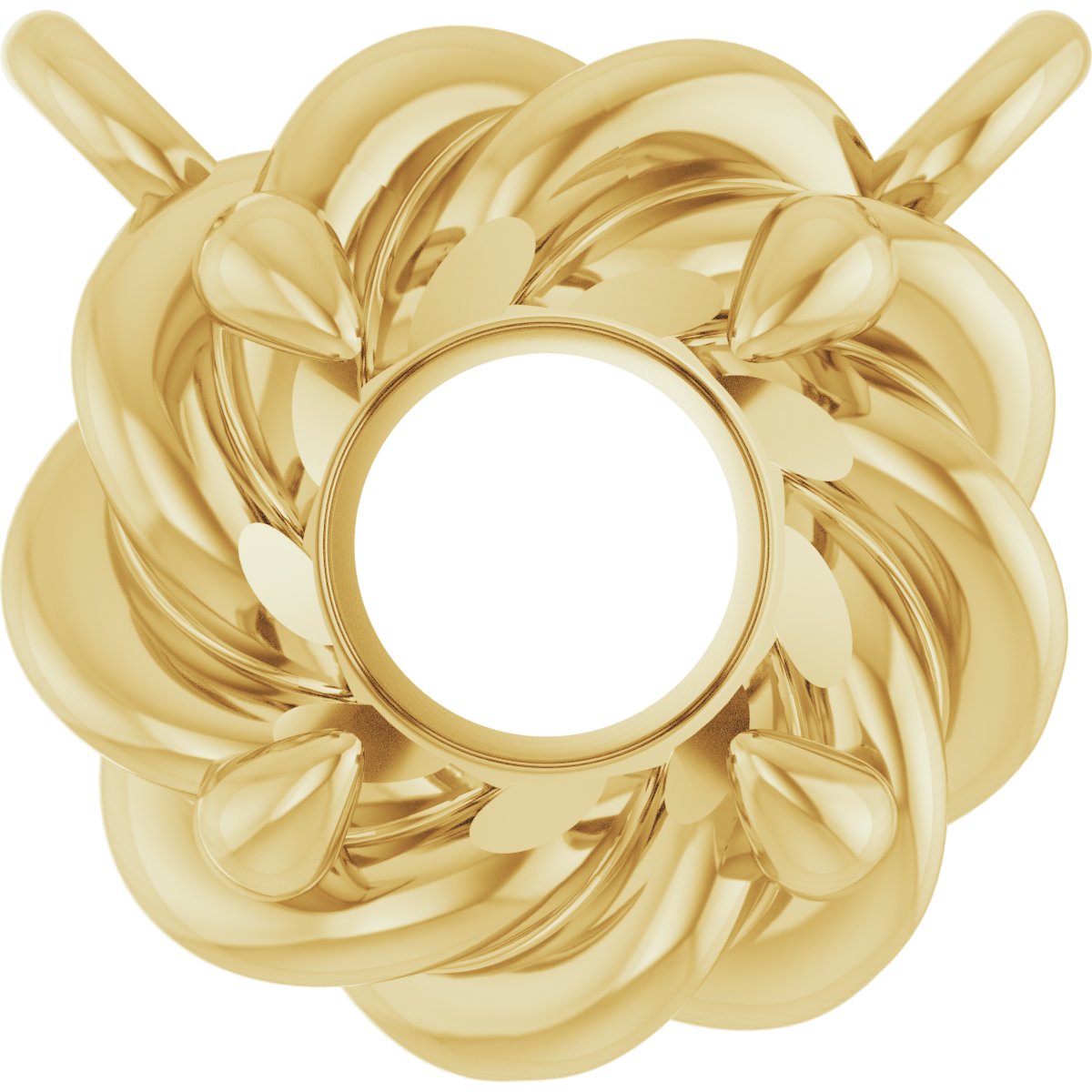 Claw-Prong Rope Necklace or Center