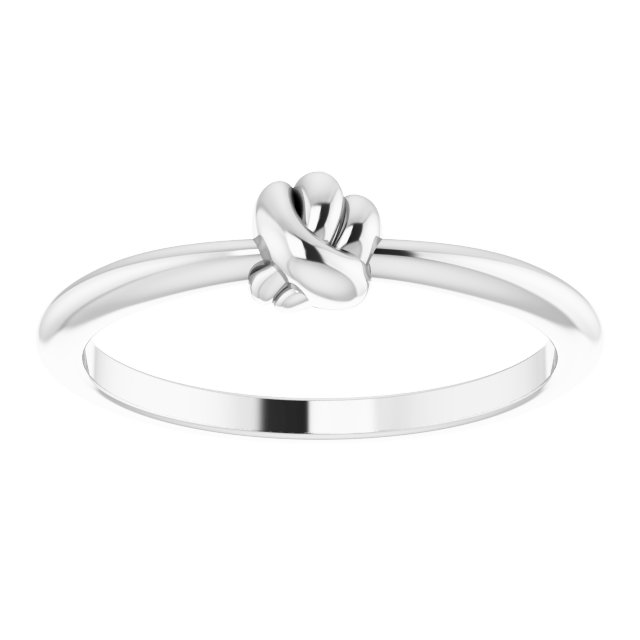 Sterling Silver Stackable Knot Ring
