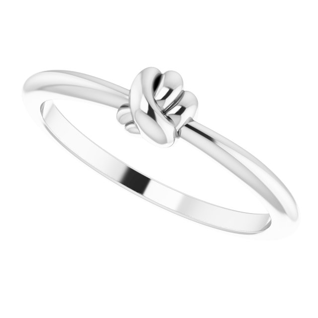 Sterling Silver Stackable Knot Ring