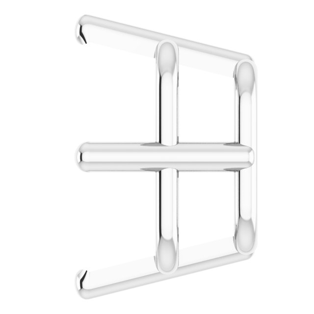 Square 4-Prong Earring Setting