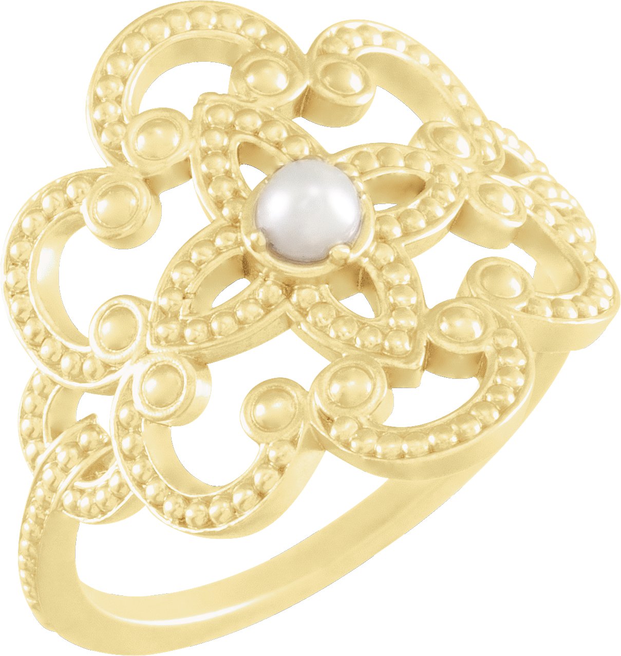 Granulated Pearl Ring