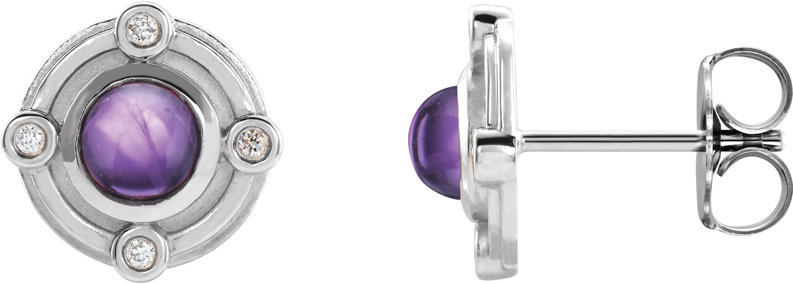 Accented Cabochon Earrings