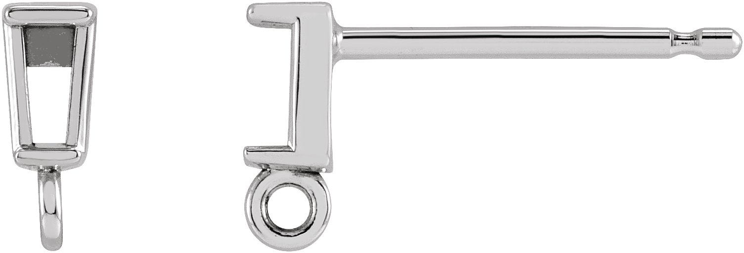 Bezel-Set Earring Top