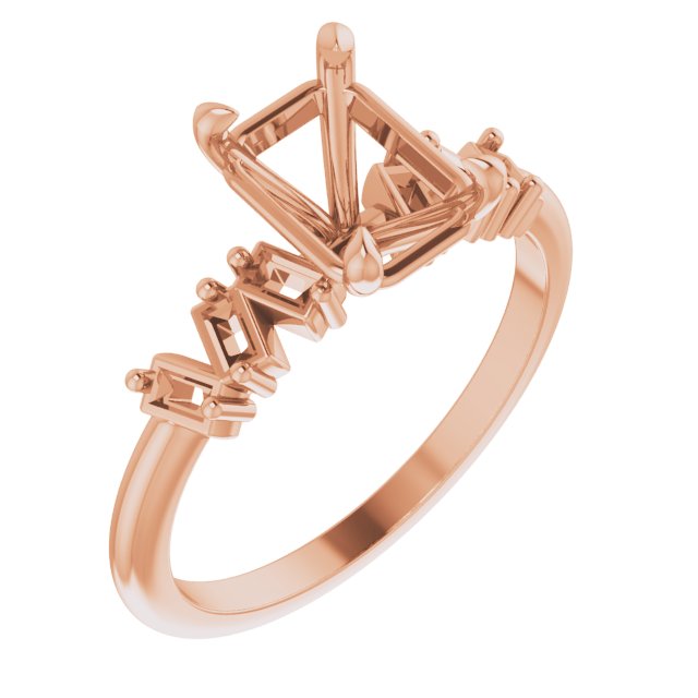 Accented Engagement Ring