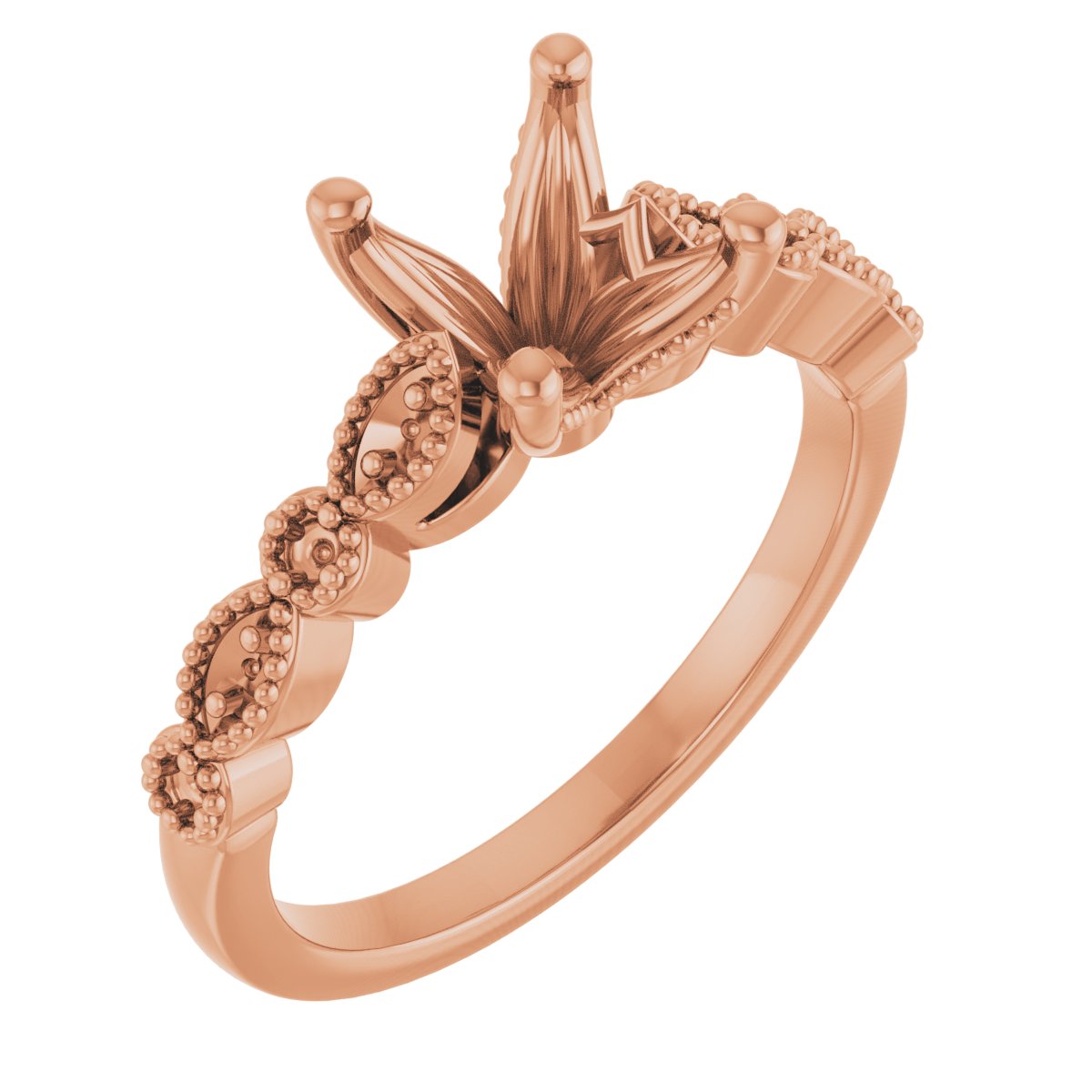 Accented Vintage-Inspired Engagement Ring or Band