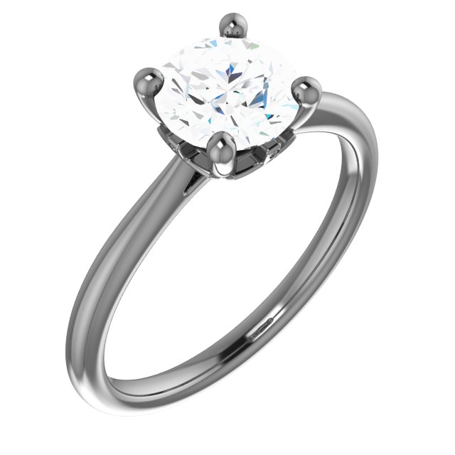 Solitaire Engagement Ring Mounting or Band