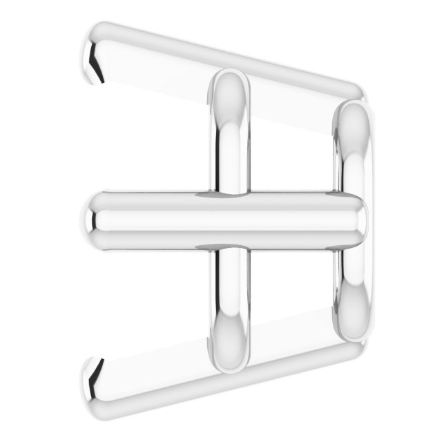 Square 4-Prong Earring Setting