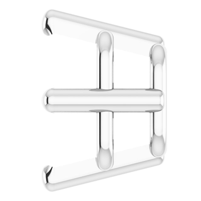 Square 4-Prong Earring Setting