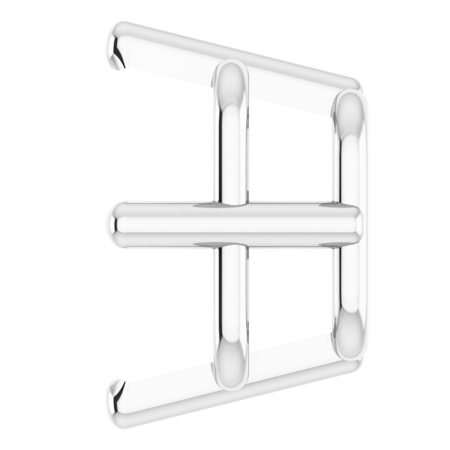 Square 4-Prong Earring Setting