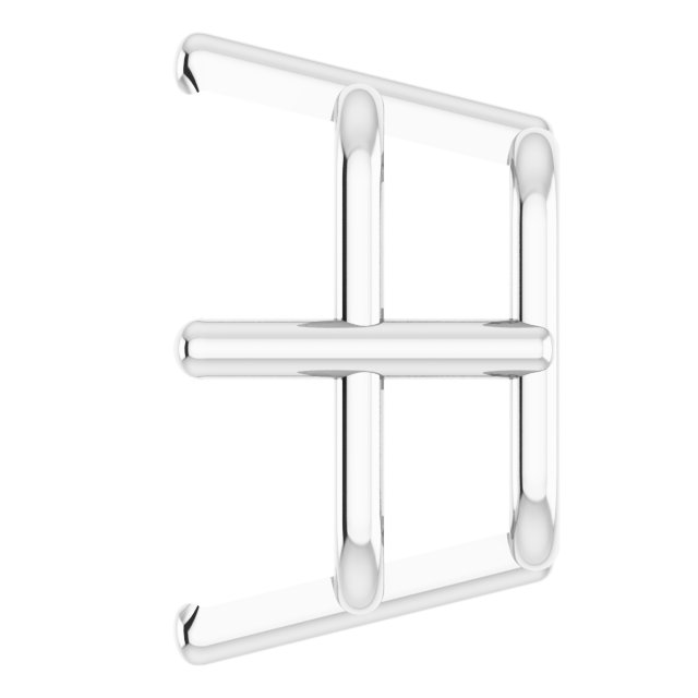 Square 4-Prong Earring Setting