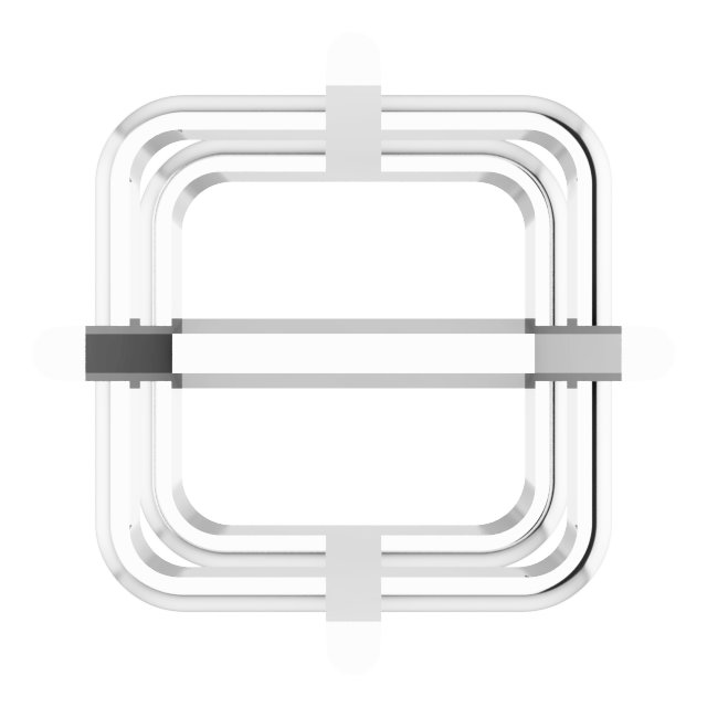 Square 4-Prong Earring Setting