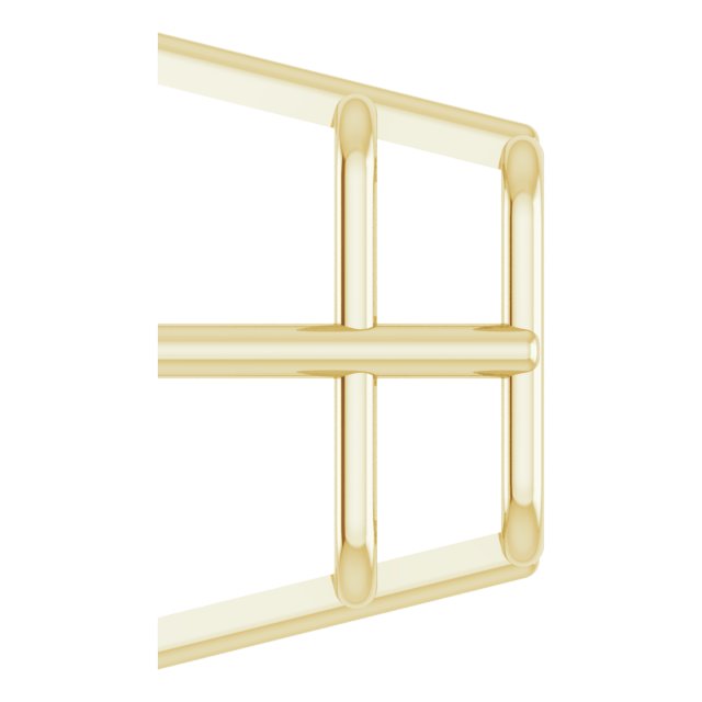 Square 4-Prong Earring Setting