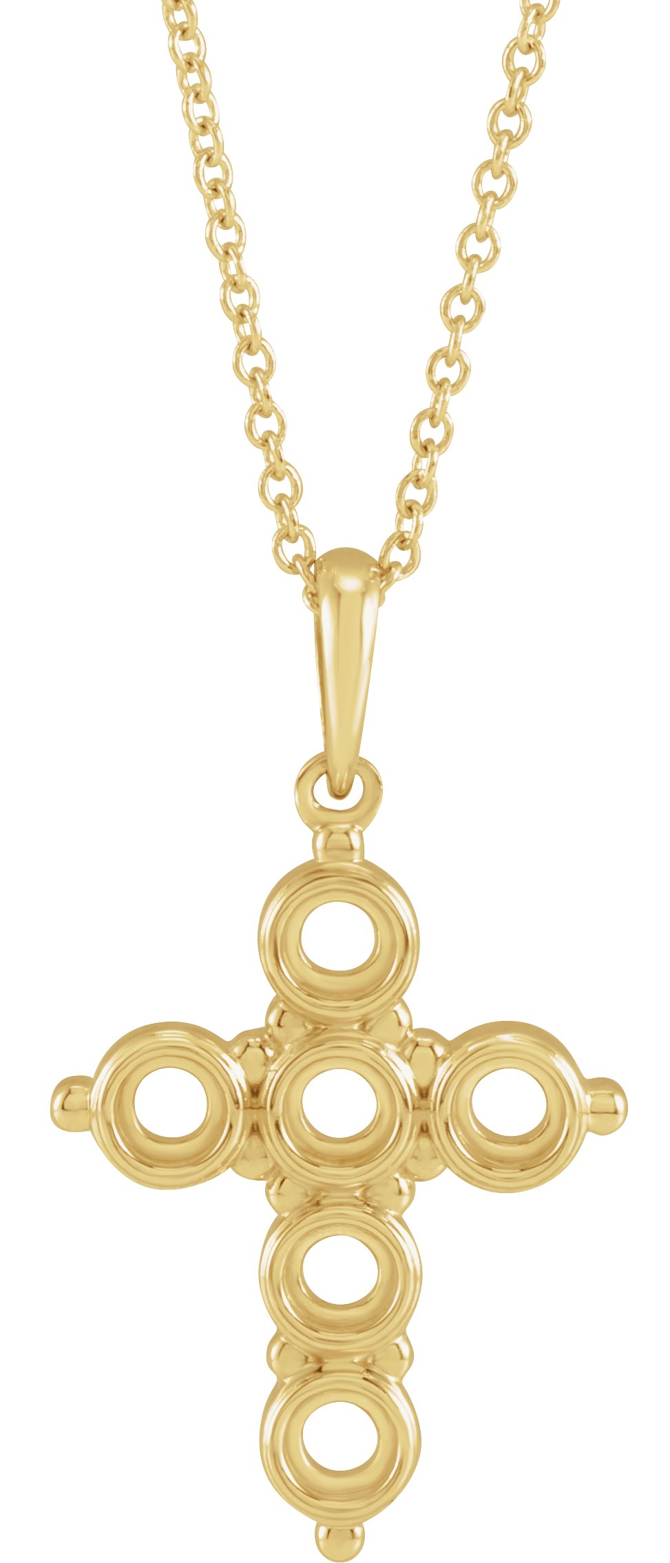 Cabochon Cross Necklace or Pendant