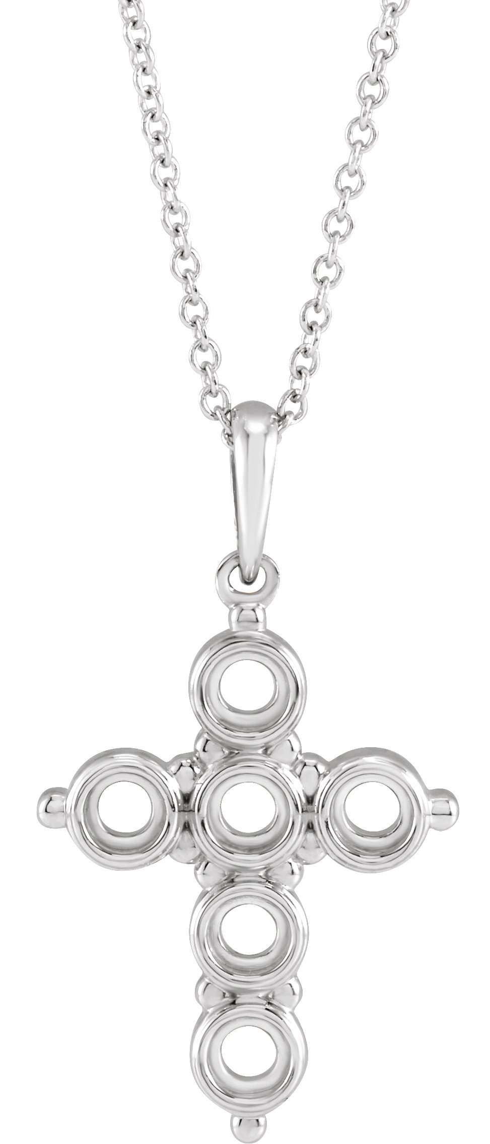 Cabochon Cross Necklace or Pendant