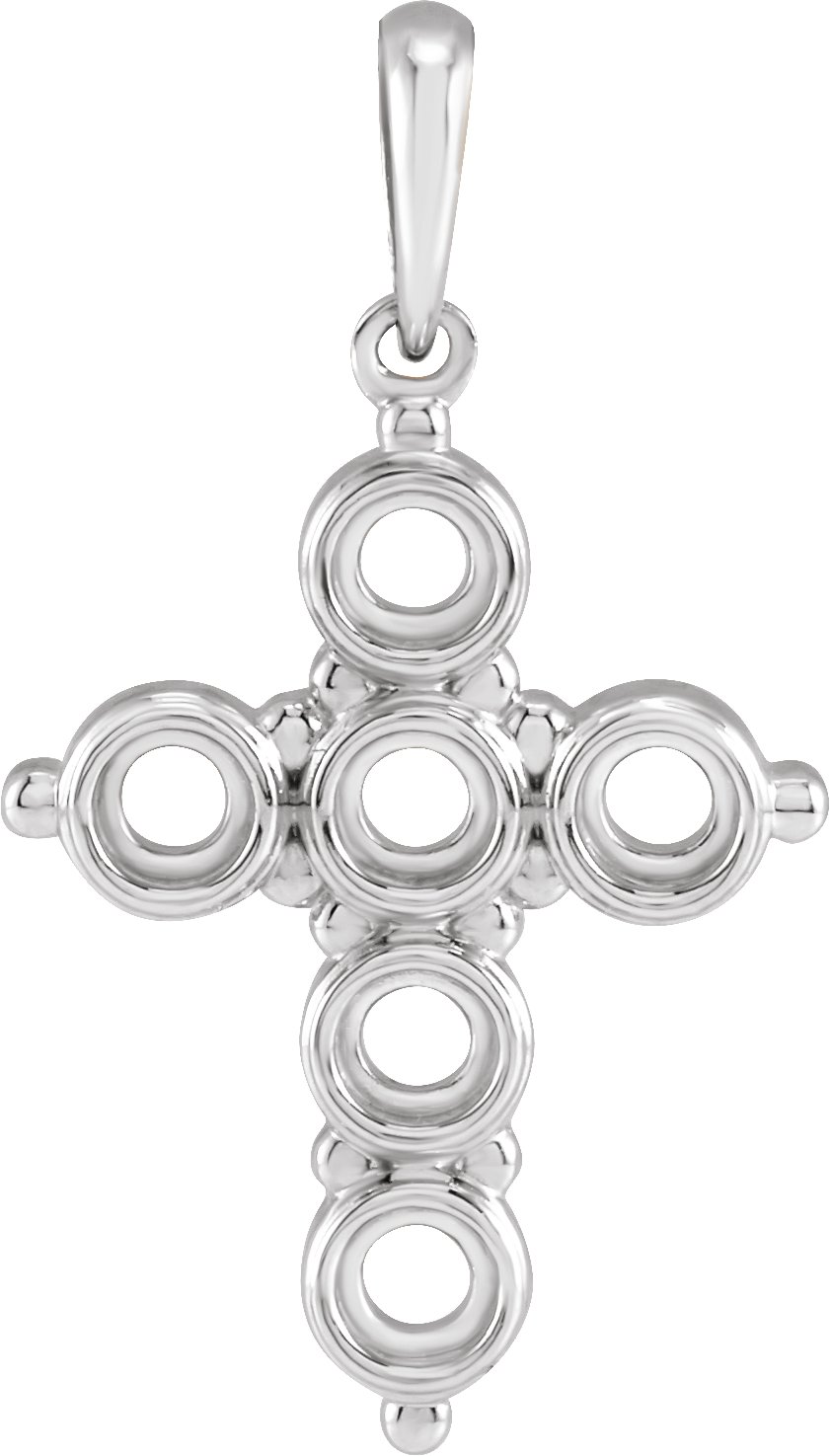Cabochon Cross Necklace or Pendant