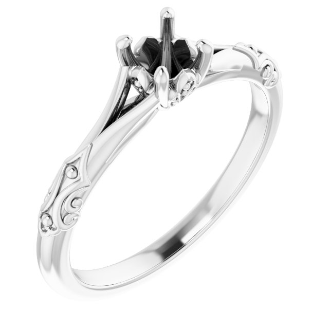 Solitaire Sculptural Engagement Ring