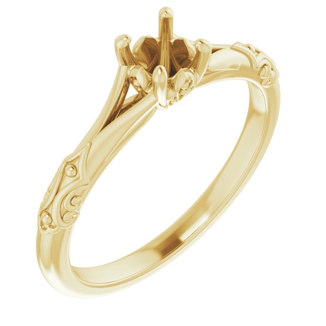Solitaire Sculptural Engagement Ring