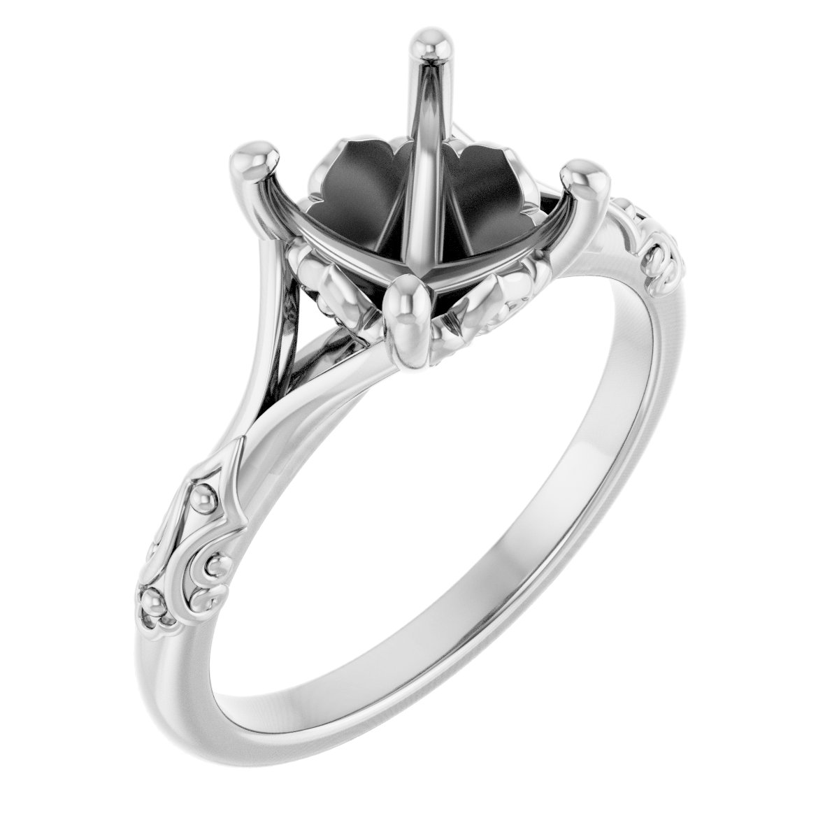 Solitaire Sculptural Engagement Ring