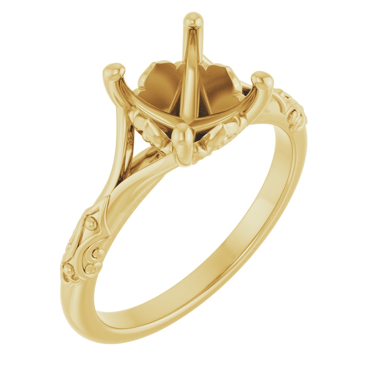 Solitaire Sculptural Engagement Ring