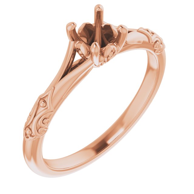 Solitaire Sculptural Engagement Ring