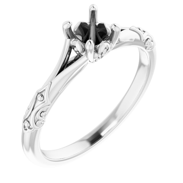 Solitaire Sculptural Engagement Ring