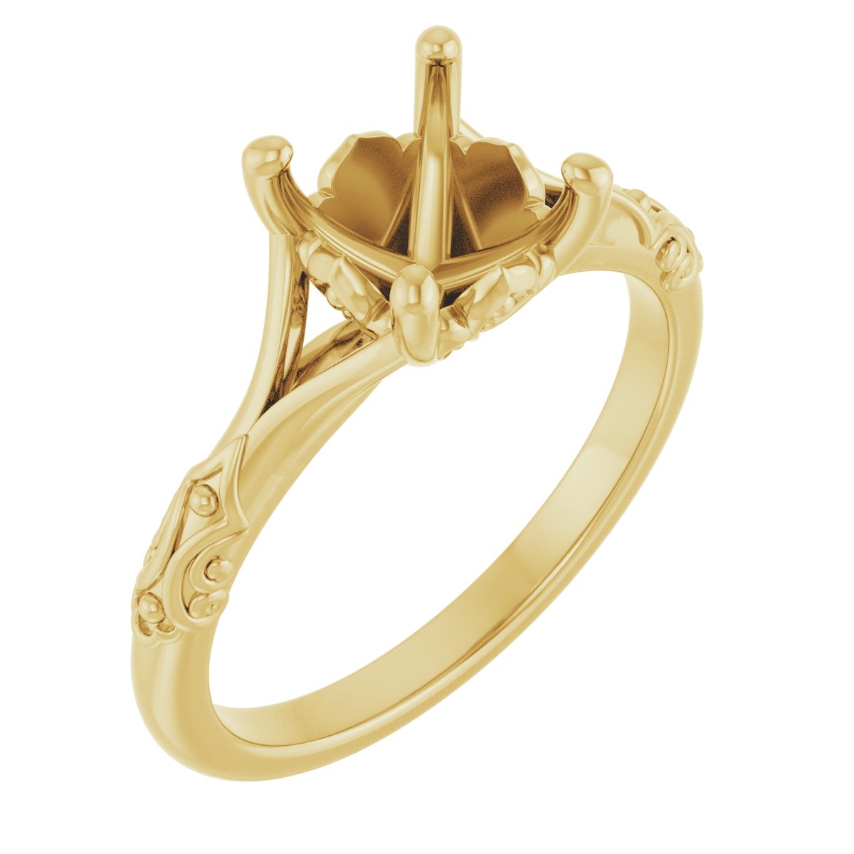 Solitaire Sculptural Engagement Ring