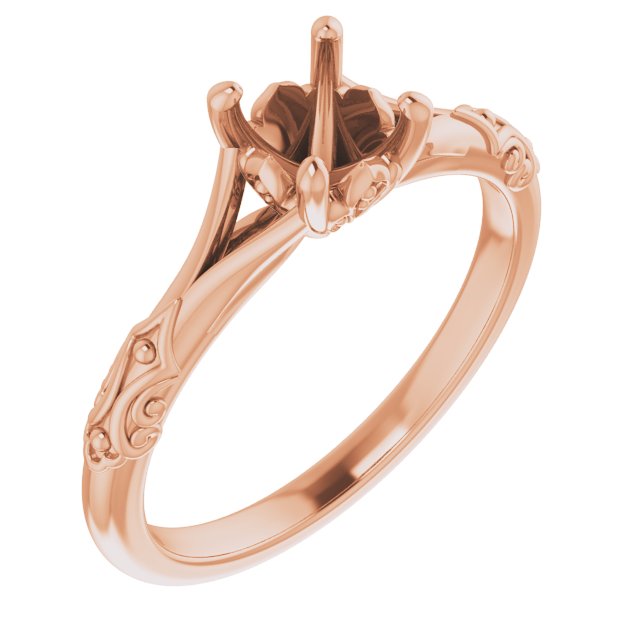 Solitaire Sculptural Engagement Ring