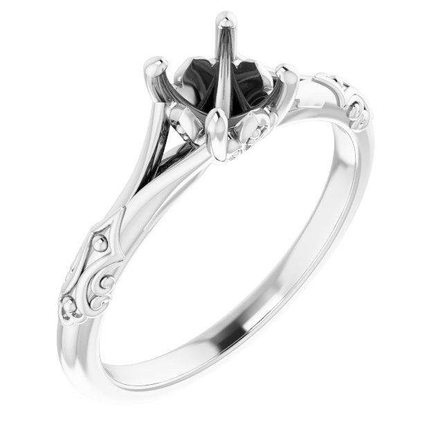 Solitaire Sculptural Engagement Ring