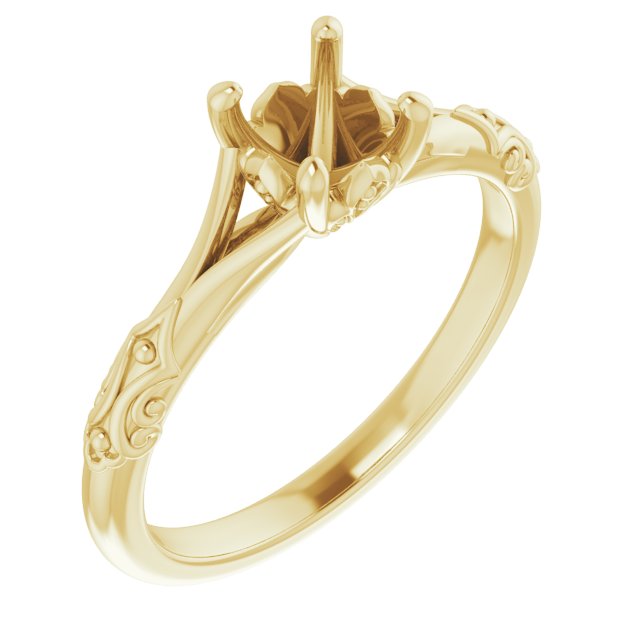 Solitaire Sculptural Engagement Ring