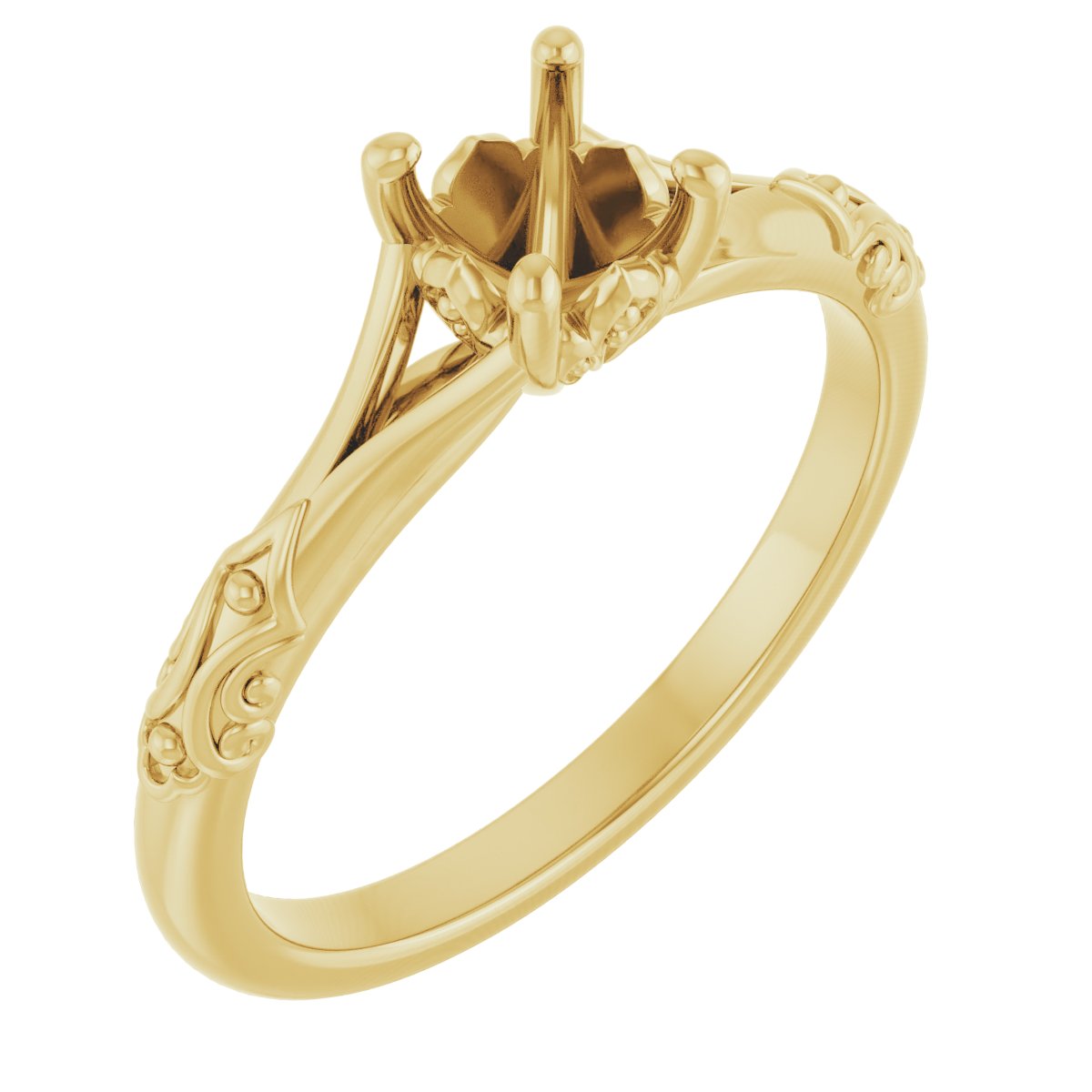 Solitaire Sculptural Engagement Ring
