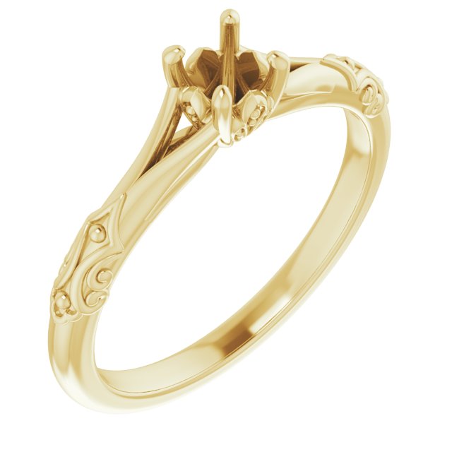 Solitaire Sculptural Engagement Ring