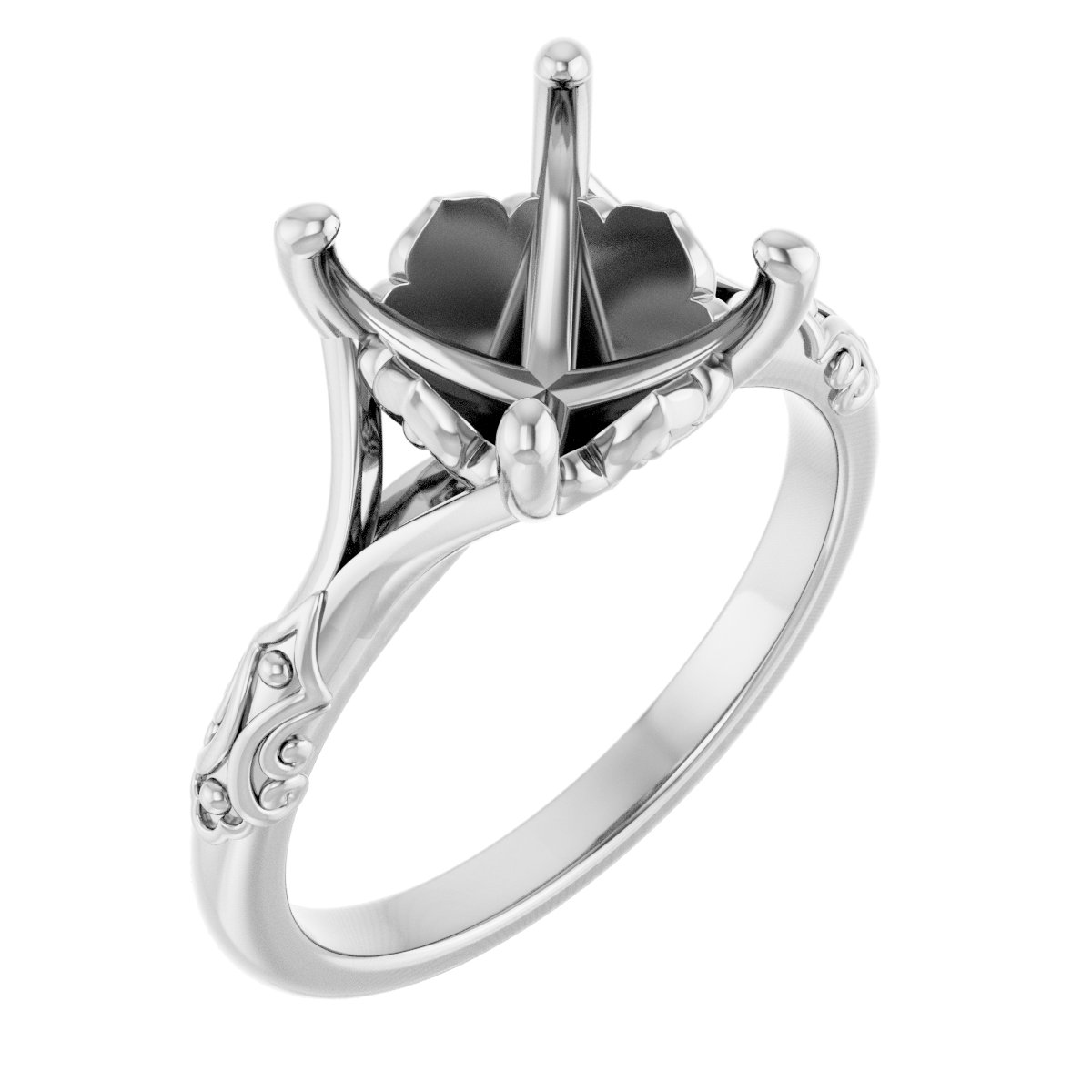 Solitaire Sculptural Engagement Ring