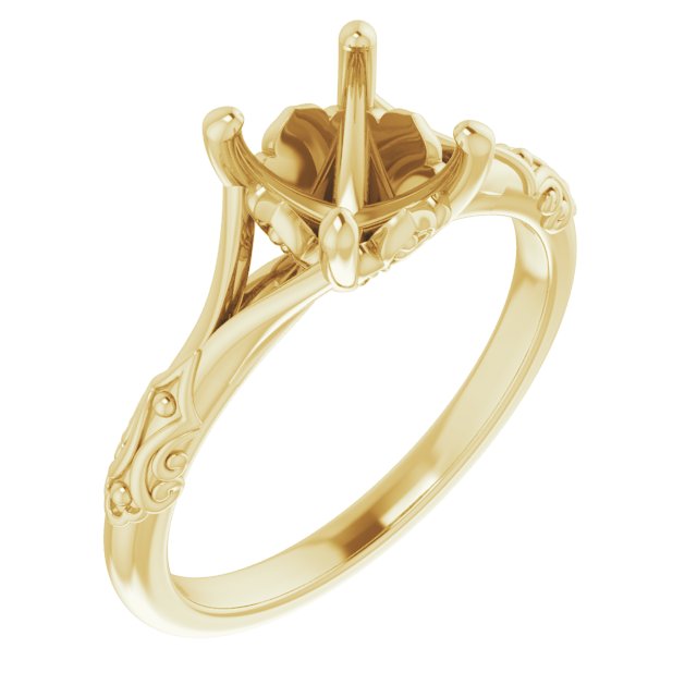Solitaire Sculptural Engagement Ring