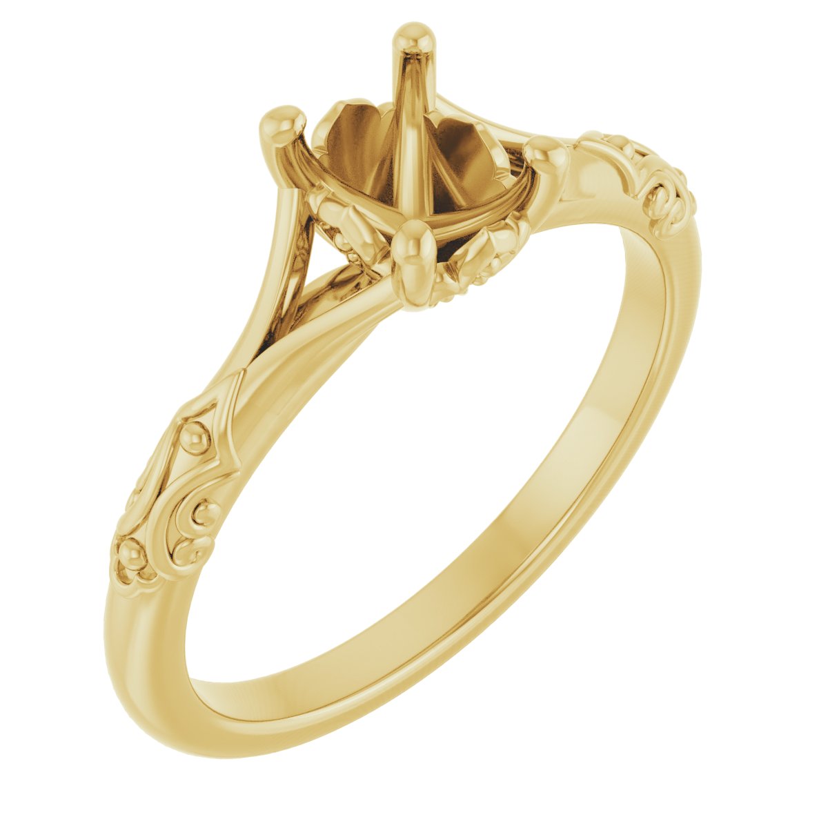 Solitaire Sculptural Engagement Ring