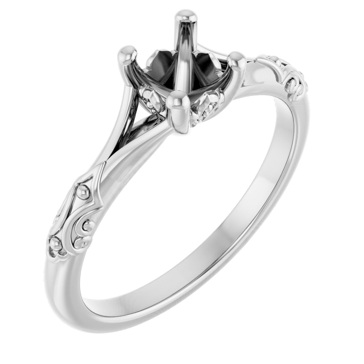 Solitaire Sculptural Engagement Ring