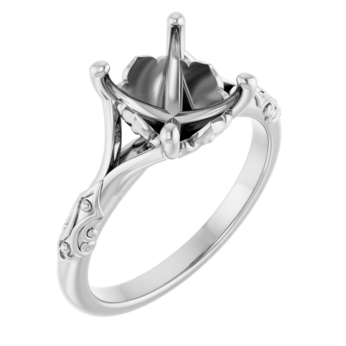 Solitaire Sculptural Engagement Ring