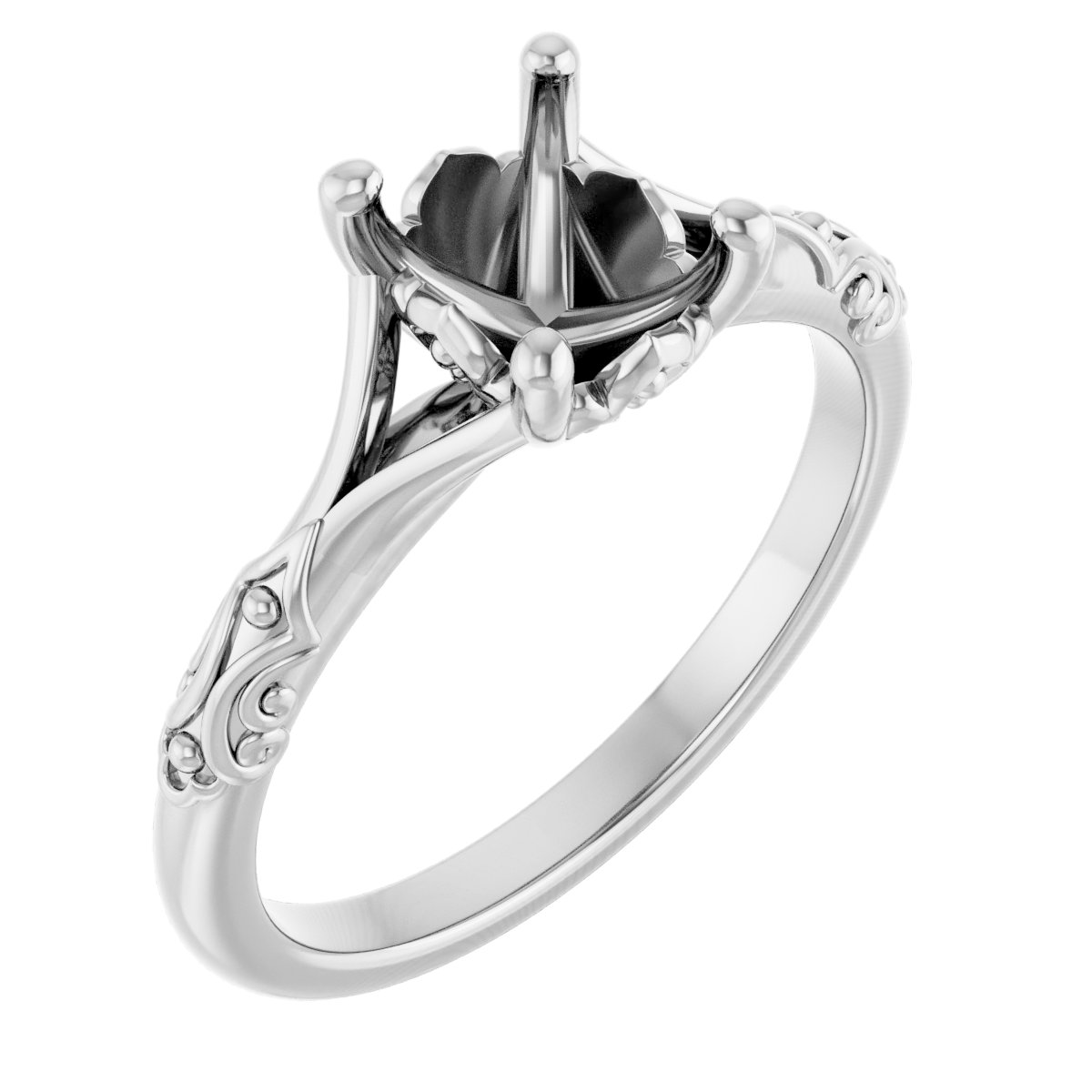 Solitaire Sculptural Engagement Ring