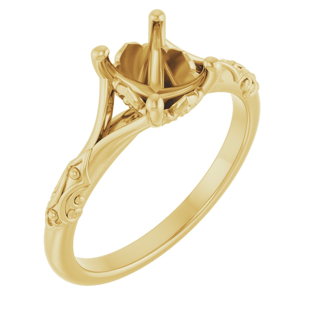 Solitaire Sculptural Engagement Ring