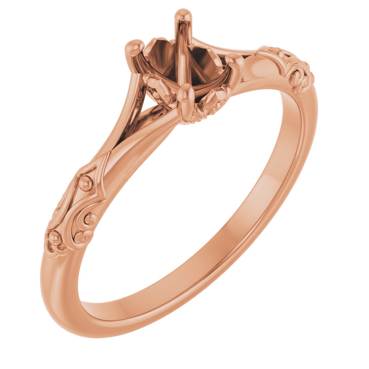 Solitaire Sculptural Engagement Ring