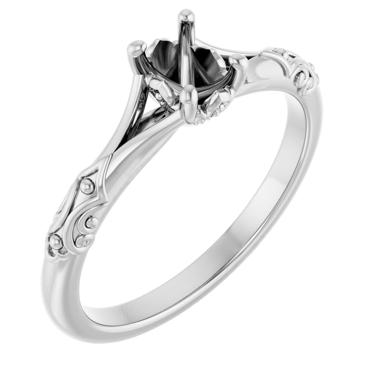 Solitaire Sculptural Engagement Ring